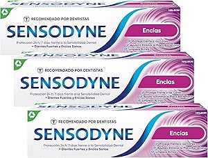 Sensodyne Encías Pasta de Dientes Con Flúor, Alivio Para Dientes Sensibles,