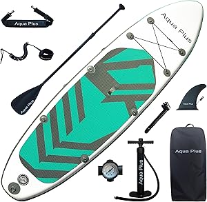 Aqua Plus Sup Inflable de 15cm de Grosor para Todos los Niveles de Habilidad, Paleta Ajustable, Bomba, Mochila de Viaje ISUP, Tabla de Remo Inflable para jóvenes y Adultos 1 Aqua Plus Sup Inflable de 15cm de Grosor para Todos los Niveles de Habilidad, Paleta Ajustable, Bomba, Mochila de Viaje ISUP, Tabla de Remo Inflable para jóvenes y Adultos