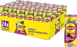 Lipton Mango maracuyá 330ml, Refresco de Té, Pack de 24 x 330 ml 1 Lipton Mango maracuyá 330ml, Refresco de Té, Pack de 24 x 330 ml