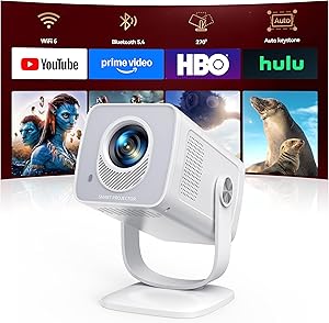 Proyector Android 14 App Integrada & Auto Keystone