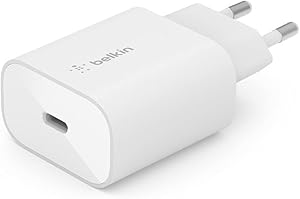 Belkin BoostCharge cargador de pared de 25 W con PPS, cargador USB C, USB-C