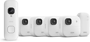 Cámara exterior 2K+ Blink con Blink Videotimbre 2K+, Blanco, módulo de