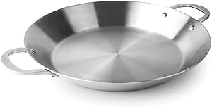 LACOR - 60834 - Paellera Inducción, Paellera Acero Inoxidable TriChef,