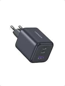 UGREEN Zapix Cargador USB 2C+1A 45W GAN, Compatible con Samsung Super Fast