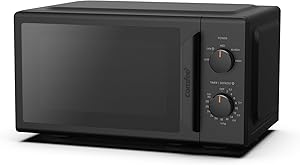 COMFEE' CMO-MP012ND Mini horno microondas de 20 L y 700 W, color negro, con