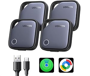 UGREEN FineTrack Duo Soporte iOS Find My o Android Find Hub Smart Finder Carga