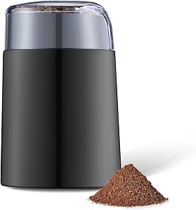 Amazon Basics Molinillo de café eléctrico, negro
