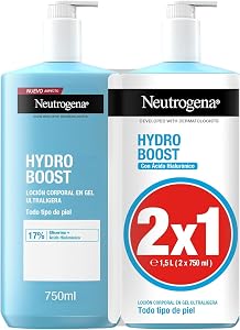 Neutrogena Hydro Boost Loción Corporal en Gel Ultraligera, crema hidratante