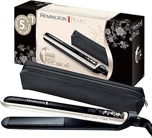 Remington Plancha de Pelo Pearl, Cerámica Avanzada con Perla, Placas Flotantes