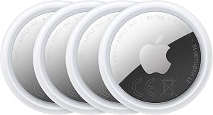 Apple AirTag Paquete de 4 ​​​​​​​: Permite localizar Llaves, Carteras y más;