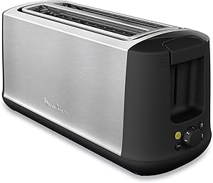 Moulinex Subito Select, Tostadora de 2 ranuras largas, 7 niveles de tostado,