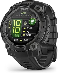 Garmin Instinct 3, Reloj Inteligente con GPS, Pantalla AMOLED de 45 mm,