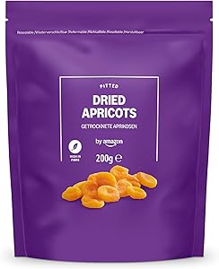 by Amazon Albaricoques Deshidratados, 200 g, 1 paquete