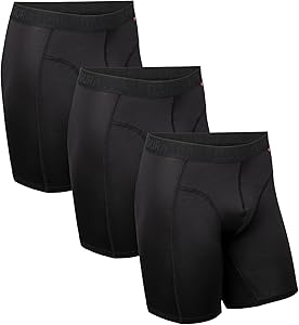 Danish Endurance Men's Sports Trunks 3-Pack Extra Long Ropa Interior de Hombres