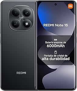 XIAOMI REDMI Note 15 - Smartphone de 6+128GB, Pantalla AMOLED FHD+ de 6,77",
