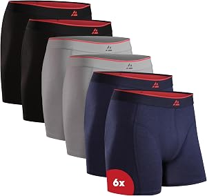 DANISH ENDURANCE Calzoncillos Hombre Boxer de Bambu, con o Sin Bragueta, Suaves