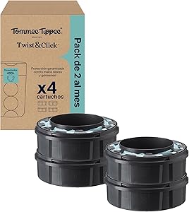 5 Razones para elegir el Tommee Tippee Cartuchos de recambio para contenedor de pañales Twist & Click, Pack exclusivo de 4 cartuchos de 10,5 m para recambios rápidos 4 5 Razones para elegir el Tommee Tippee Cartuchos de recambio para contenedor de pañales Twist & Click, Pack exclusivo de 4 cartuchos de 10,5 m para recambios rápidos