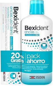 Isdin Bexident Encías Uso Diario, Pack ahorro 20% EXTRA Colutorio 500 ml +