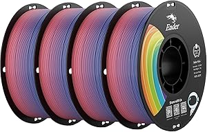 Creality Filamento para impresora 3D Rainbow PLA+ 4 kg, 1,75 mm, precisión