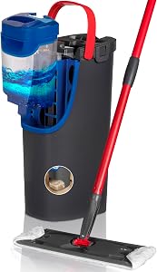 Vileda H2Pro Sistema de mopa Plana | Agua Limpia y Sucia separadas | Escurrido