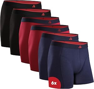 DANISH ENDURANCE Calzoncillos Hombre Boxer de Bambu, con o Sin Bragueta, Suaves
