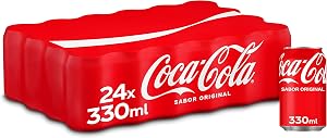 Coca-Cola Sabor Original, Refresco de Cola - Pack de 24 Latas 330 ml