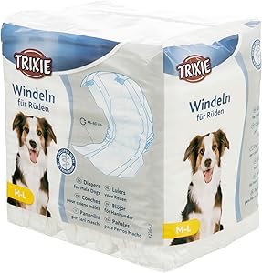 TRIXIE pañales para perros machos talla m–l – protección absorbente para
