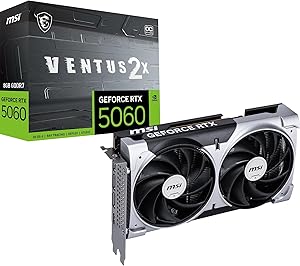 MSI GeForce RTX™ 5060 8G Ventus 2X OC, Tarjeta gráfica - NVIDIA RTX 5060, 8G
