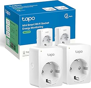 Tapo P110 – Mini enchufe inteligente Wi-Fi, programación encendido/apagado,