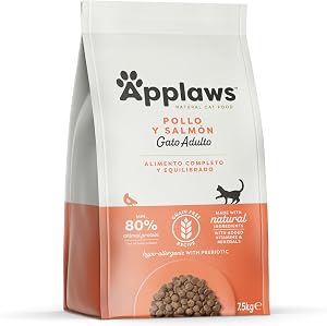 Applaws Comida Seca Completa Natural de Pollo con Salmón para Gatos Adultos -