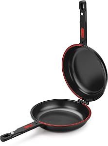 BRA Dupla Premiere | Sartén Doble para Tortilla de Patatas, 20 cm de Diámetro,