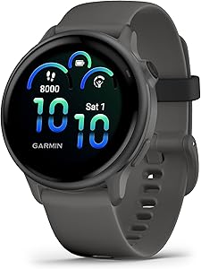 Garmin Vívoactive 6, Smartwatch con GPS, Pantalla AMOLED, Funciones de Salud,