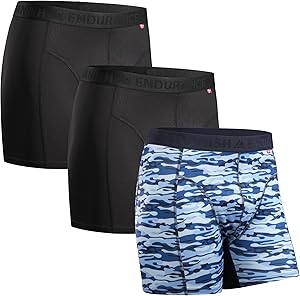 Danish Endurance Men's Sports Trunks 3-Pack Extra Long Ropa Interior de Hombres