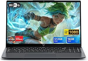 ACEMAGIC 15,6 Pulgadas Ordenador Portátil Procesador Ryzen 7 5700U hasta 4,3