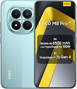 XIAOMI POCO M8 Pro 5G - Smartphone de 8+256GB, Pantalla de 6,83" 1.5K AMOLED,