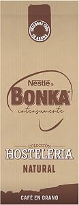 Bonka cafe en grano tostado natural para hostelería, Ideal para maquina de cafe