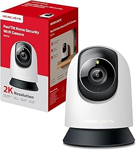 MERCUSYS MC210 - Cámara Interna Wi-Fi 2K 3MP 360°, visión Nocturna, Audio