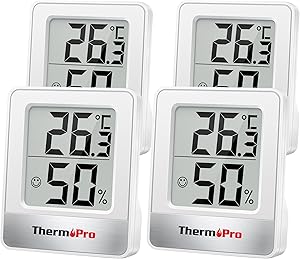 ThermoPro TP49 - Termómetros de interior digital para el hogar, la oficina y la