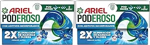 Ariel PODs PODEROSO, Detergente Líquido En Cápsulas 14 Lavados, Frescor De Los