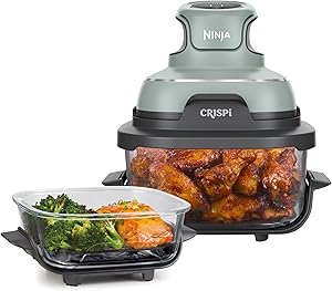 Ninja CRISPi Freidora de Aire portátil, 3,8 l, 4 en 1, freír con Aire, Asar,