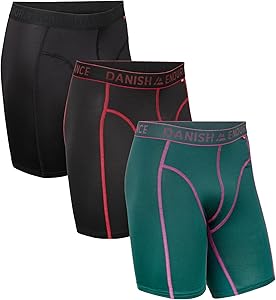 Danish Endurance Men's Sports Trunks 3-Pack Extra Long Ropa Interior de Hombres