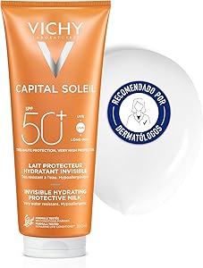 Vichy Leche Protectora e Hidratante, Pieles Sensibles, Hidratación Intensa,