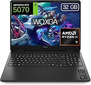HP OMEN 16-ap0037ns, Ordenador portátil Gaming 16" 2.5K WQXGA (AMD Ryzen AI 7 350, 32GB RAM, 1TB SSD, NVIDIA GeForce RTX 5070, FreeDos) Negro - Teclado QWERTY Español 4 HP OMEN 16-ap0037ns, Ordenador portátil Gaming 16" 2.5K WQXGA (AMD Ryzen AI 7 350, 32GB RAM, 1TB SSD, NVIDIA GeForce RTX 5070, FreeDos) Negro - Teclado QWERTY Español