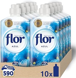 Flor - Suavizante para la ropa concentrado, original frescor superior - Pack de
