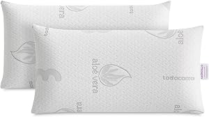 Todocama Almohada Viscoelástica Aloe Vera, Núcleo Compacto Viscoelástico para
