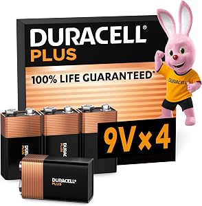 Duracell Plus pilas 9 V - Alcalinas - 100 % de duración garantizada -