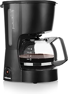 Tristar Cafetera, Capacidad 6 Tazas, 600W, Función Mantener Caliente, Apagado