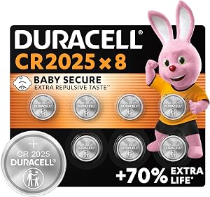 Duracell 2025 pilas de botón de litio 3 V - Hasta un 70 % más de duración -
