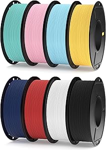 ELEGOO Filamento PLA MATE 1.75 250G Bobinas, 8 Rollos Multicolor, 250G por All Ofertas Outlet ELEGOO Filamento PLA MATE 1.75 250G Bobinas, 8 Rollos Multicolor, 250G por