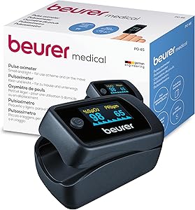 Beurer PO 45 Pulsioxímetro, medición de la saturación de oxígeno, la frecuencia